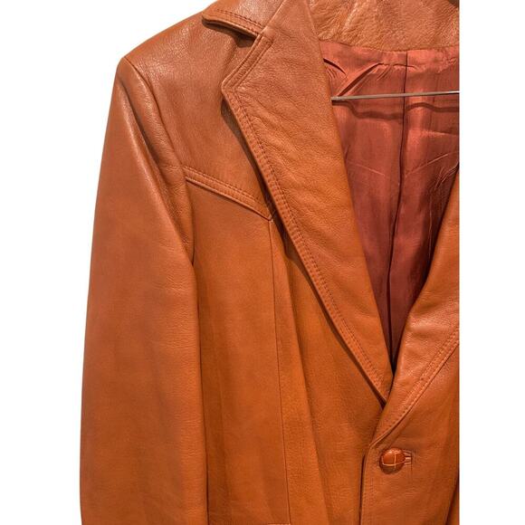 Tony Lama Vintage Leather Mens Jacket Size 40 - Picture 4 of 8
